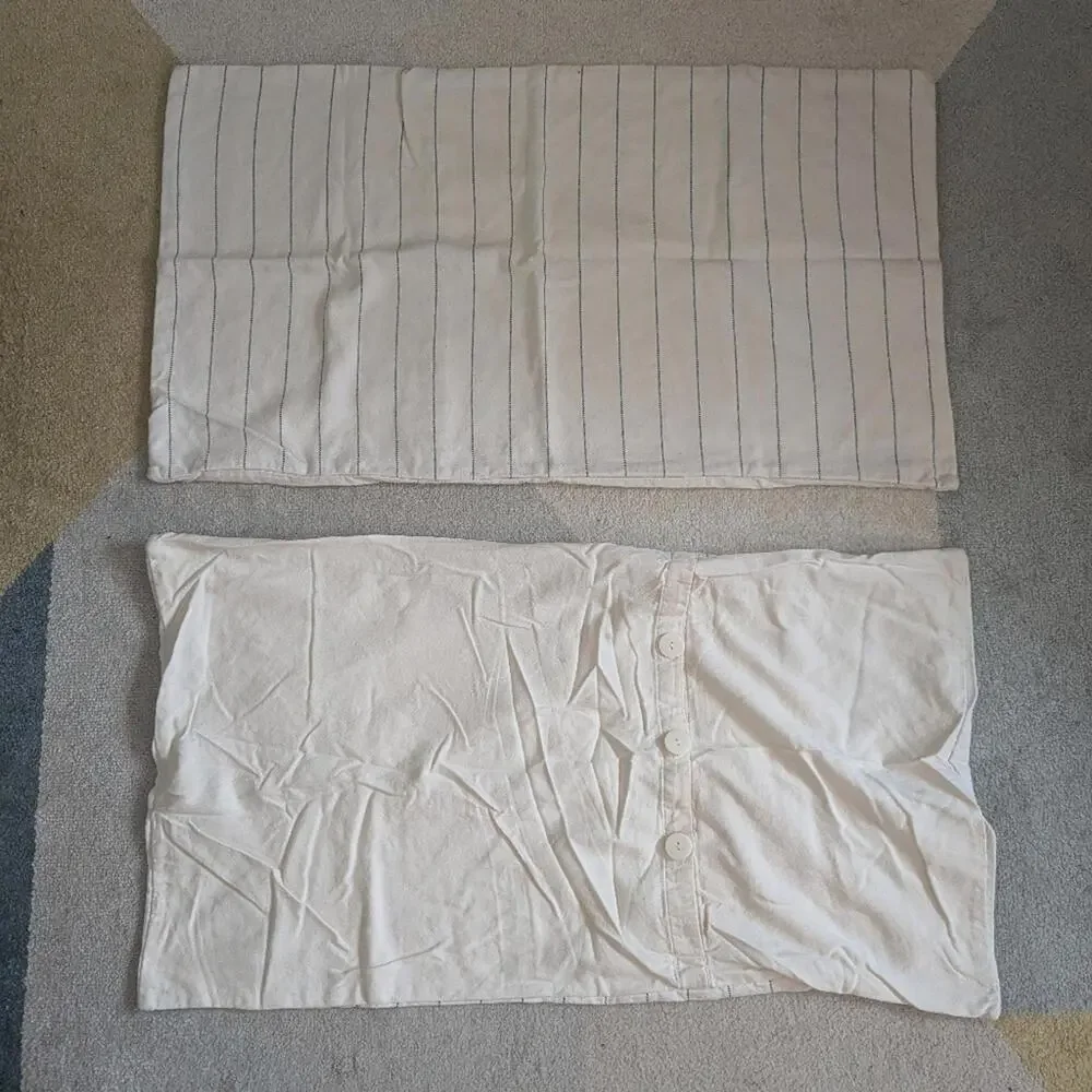 Crate & Barrel Cream Shams